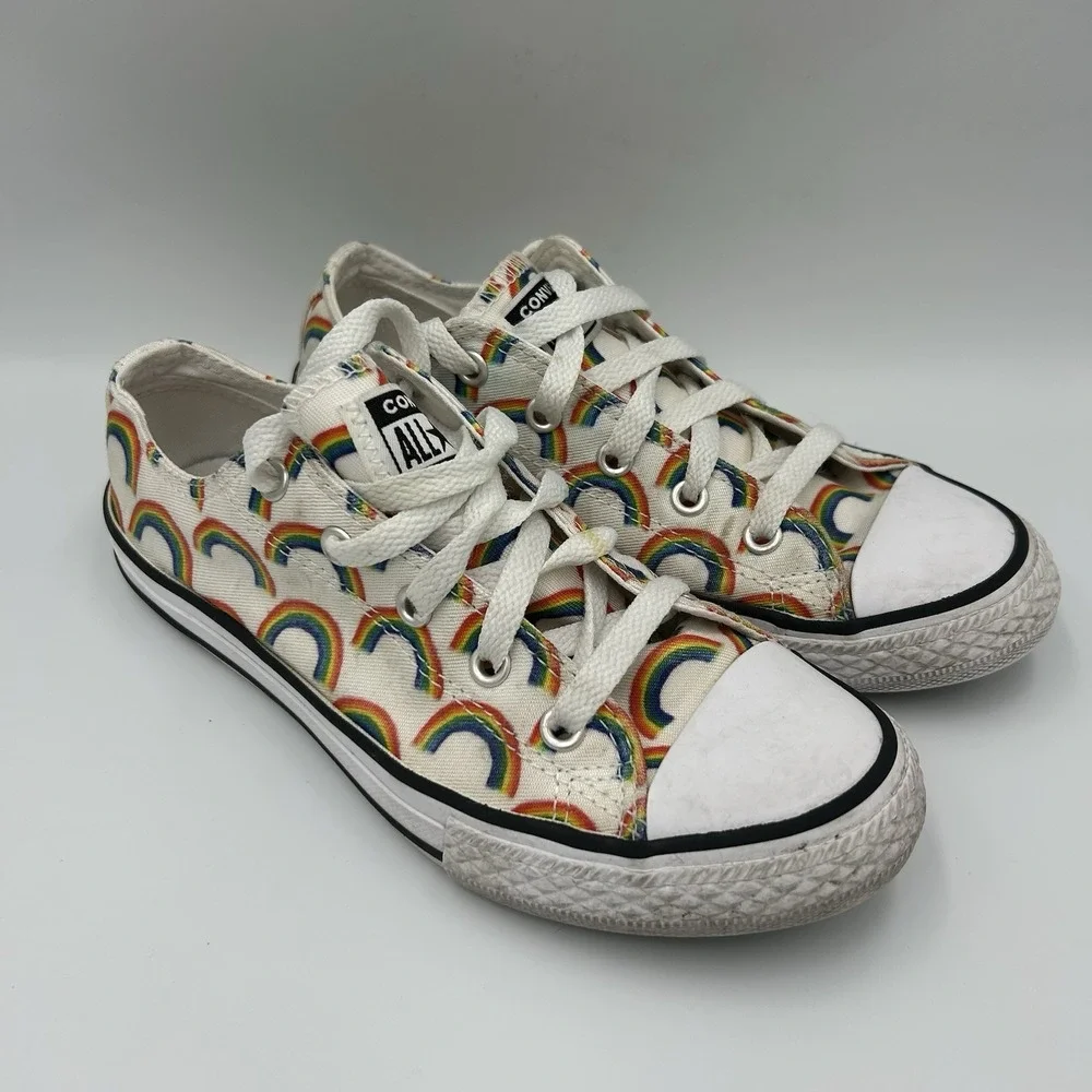 Low Top Rainbow Converse Youth Size 2
